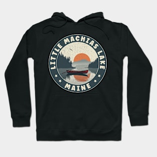 Little Machias Lake Maine Sunset Hoodie